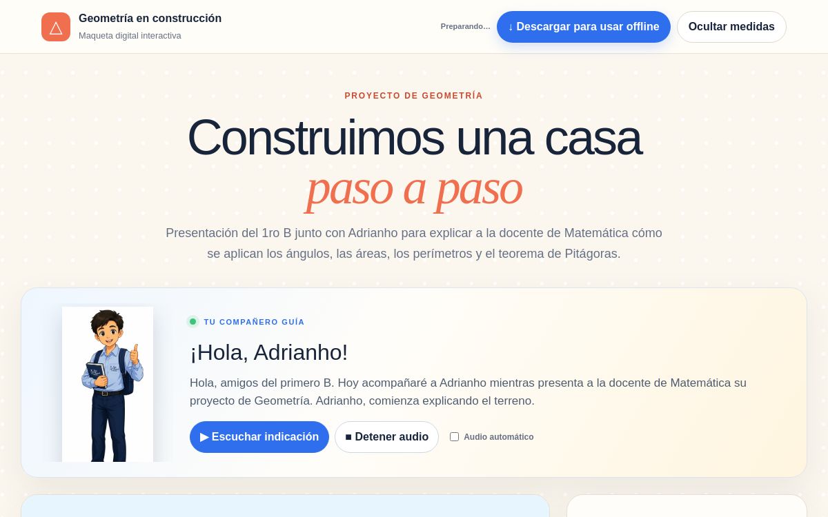 Vista del proyecto Experiencias educativas interactivas